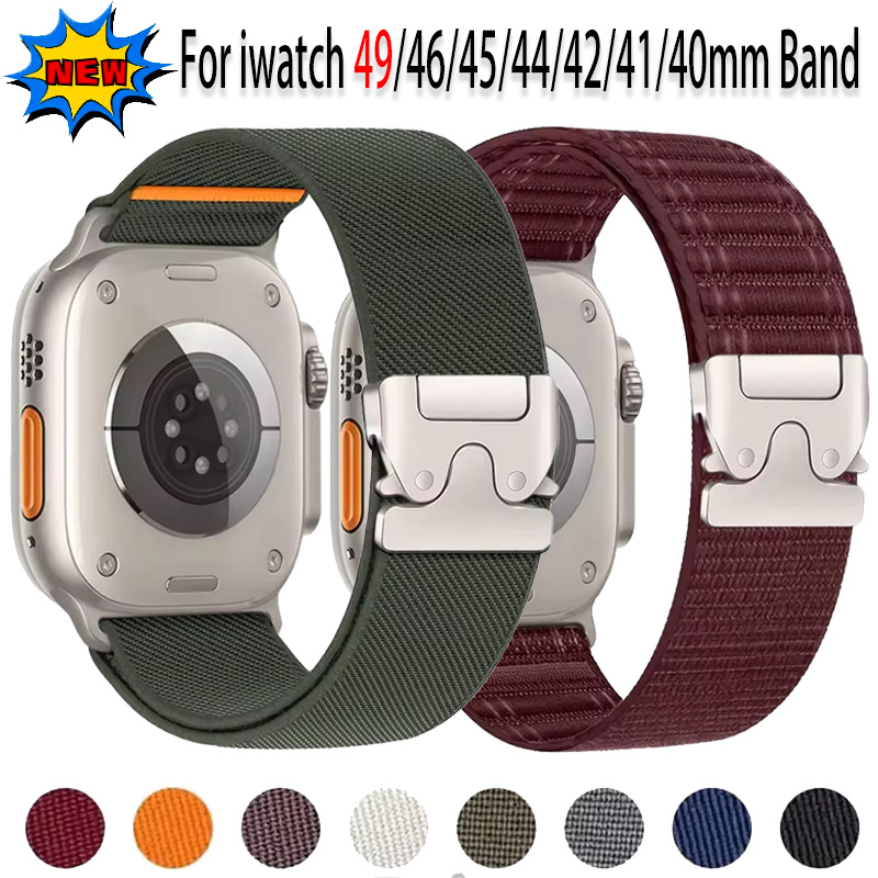 Parachute Strap Elastic - 애플 워치 울트라 4/3/2 49mm, 12,
