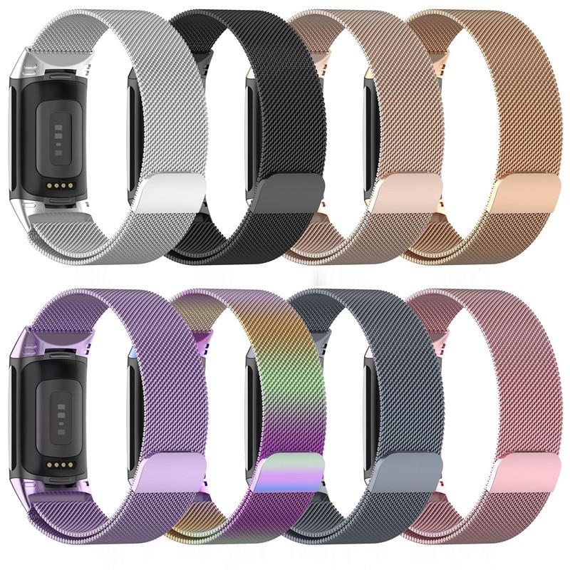 Milanese Loop Magnetic - Fitbit Charge 5 6 스마트워치용 메탈