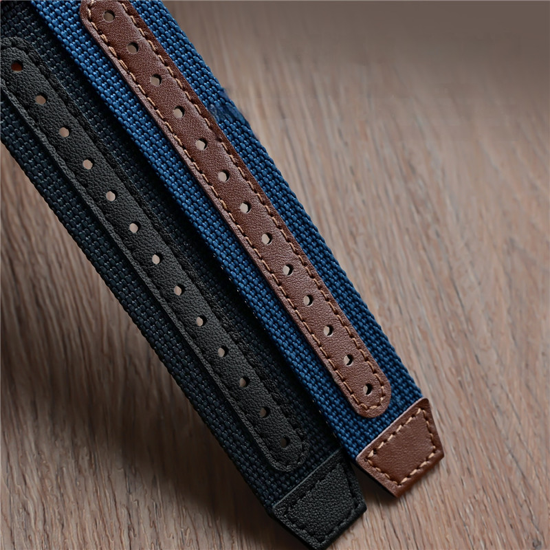 나일론 리브형 시계 밴드 20mm 22mm 유니버설 남 - Suede Strap Watch 리뷰 및 가격
