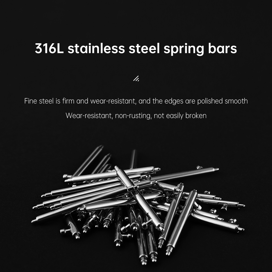 Maikes 316L 스테인레스 스틸 퀵 릴리스 시계  - Curved Spring Bar 리뷰 및 가격