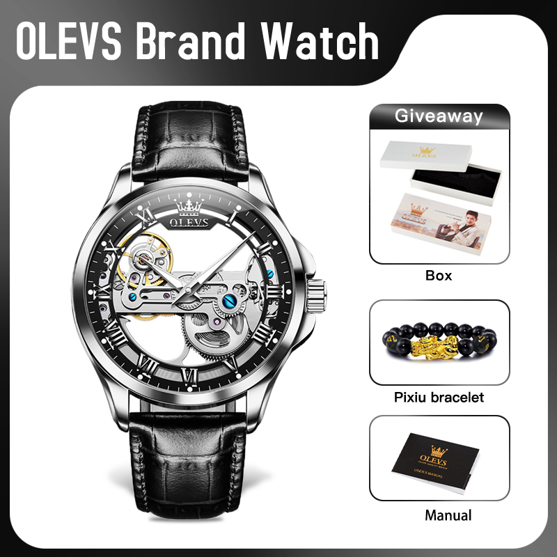 OLEVS 6661 남성용 자동 기계식 시계, 방수 가 - Omega Watch Constellation 리뷰 및 가격