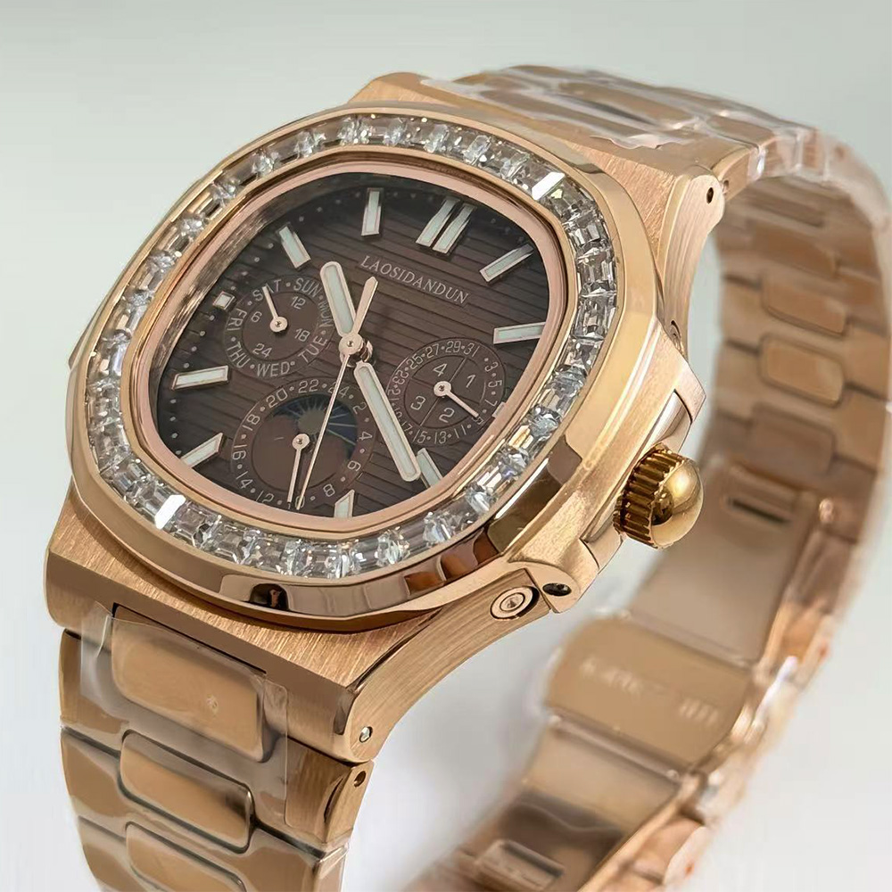 2025 뉴 로즈 골드 중국산 오토매틱 무브먼트 다이빙 - Patek Philippe Watch Nautilus 리뷰 및 가격