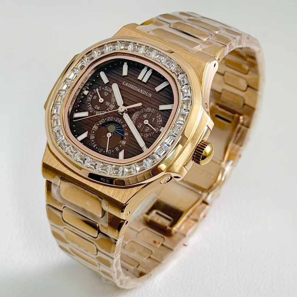 2025 뉴 로즈 골드 중국산 오토매틱 무브먼트 다이빙 - Patek Philippe Watch Nautilus 리뷰 및 가격