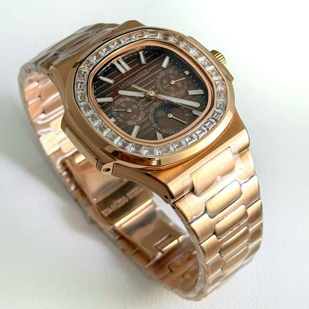 2025 뉴 로즈 골드 중국산 오토매틱 무브먼트 다이빙 - Patek Philippe Watch Nautilus 리뷰 및 가격