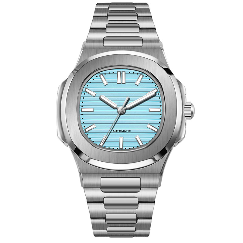 MACARLON 43mm 나우틸러스 스타일 자동 남성용 - Patek Philippe Watch Nautilus 리뷰 및 가격